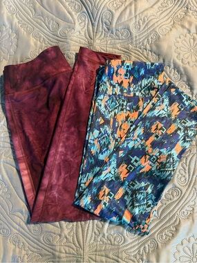 Two Pairs of Women's Athletic Leggings